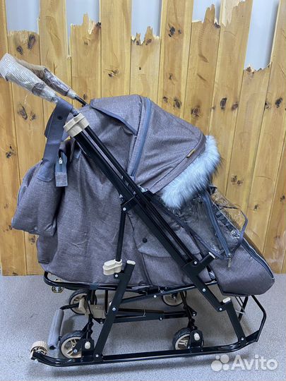 Санки коляска galaxy glory gloss
