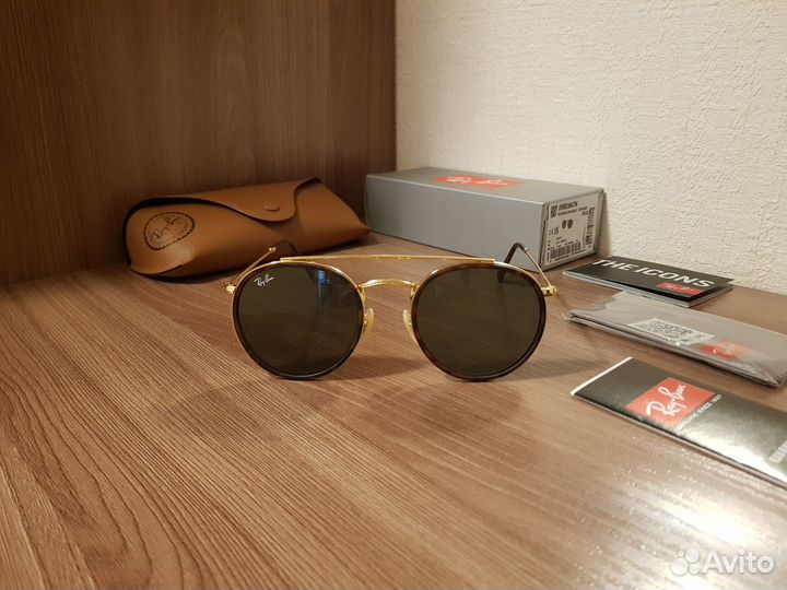 Очки Ray-Ban Round Double Bridge RB 3647n 001