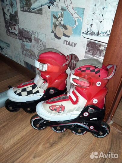 Роликовые коньки детские раздвижные