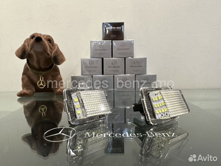 Подсветка номерного знака Мерседес Бенц