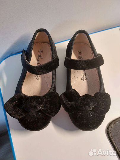 Туфли для девочки велюр