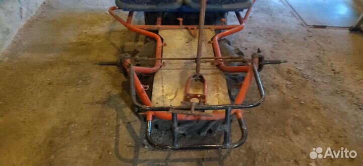 Рама от картинга переделана для самоделки