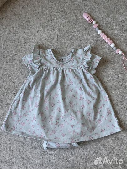 Платье боди для новорожденой девочки H&M