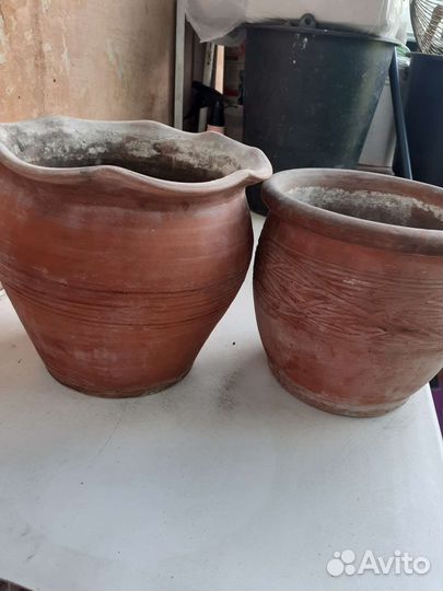 Керамические горшки для цветов бу