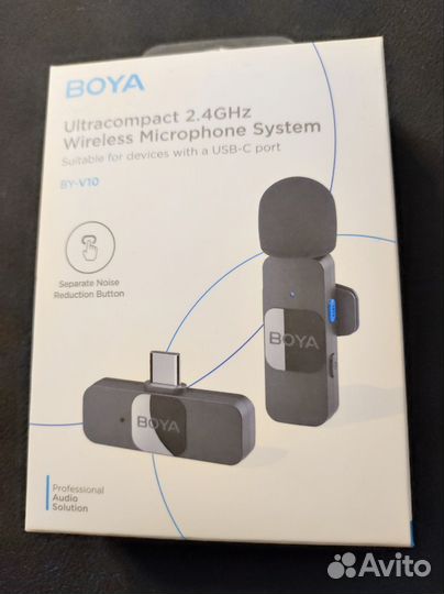 Микрофон петличный петличка boya беспроводн tipe c
