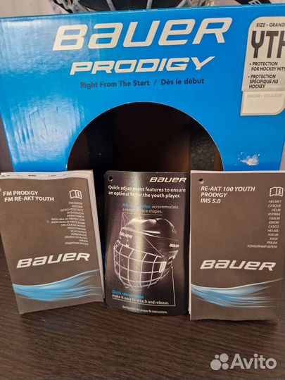 Хоккейный шлем bauer prodigy yth