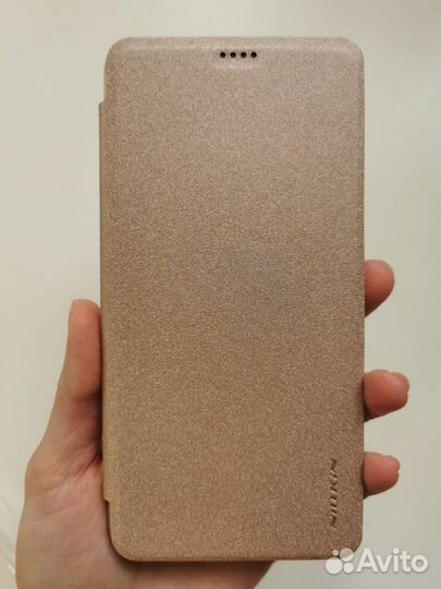 Чехол книжка Xiaomi Redmi Note 6 Pro золотистый