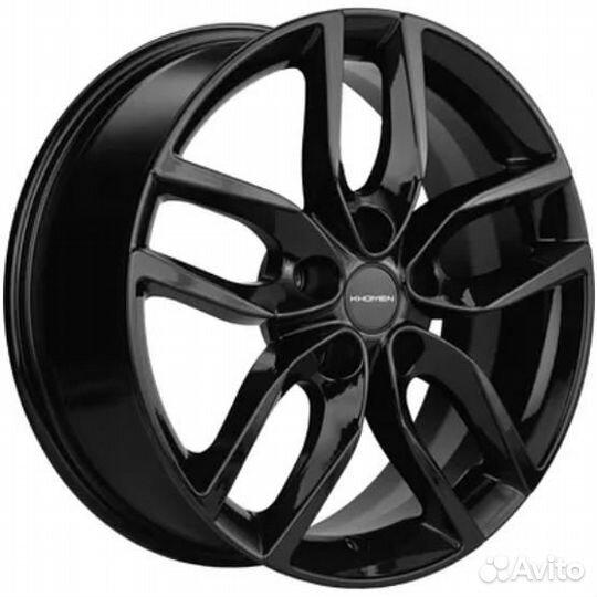 Диски Khomen KHW 1708 6.5x17 5*114.3 ET45 DIA66.1 Black Литой