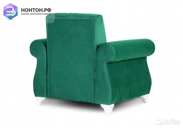 Кресло Роуз зеленое