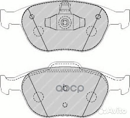 Колодки тормозные FVR1568 Ferodo