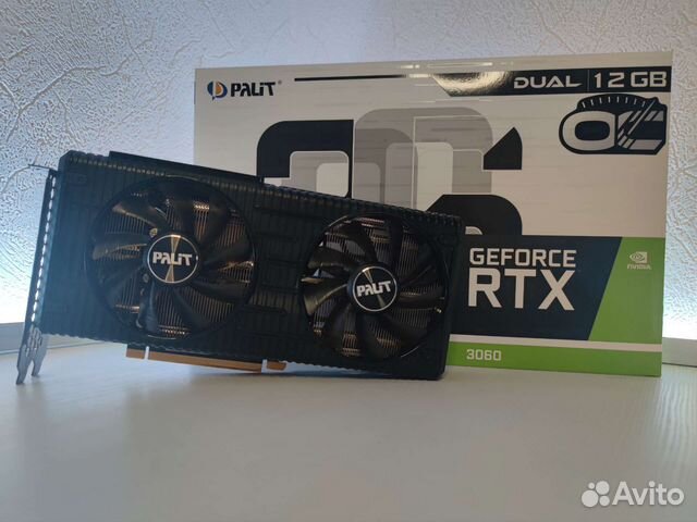 Видеокарта RTX 3060 Palit Dual OC 12Gb на гарантии