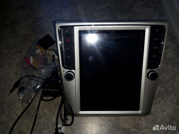 Магнитола в стиле tesla на vw passat b6,b7