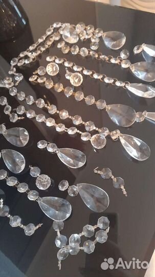 Хрустальные подвески для люстры, висюльки