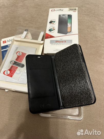 iPhone x, чехол, защитное гибридное стекло