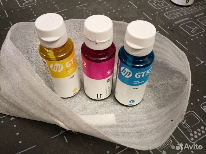 Цветные чернила для HP GT53
