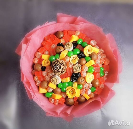 Букеты из сухофруктов и орехов