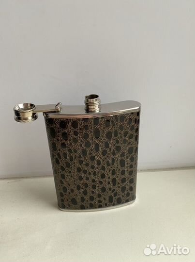 Фляга (фляжка) под кожу крокодила