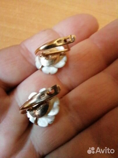 Серьги серебро с жемчугом