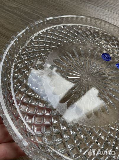 Хрустальное блюдо поднос