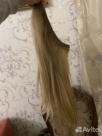 Волосы для наращивания натуральные трессы