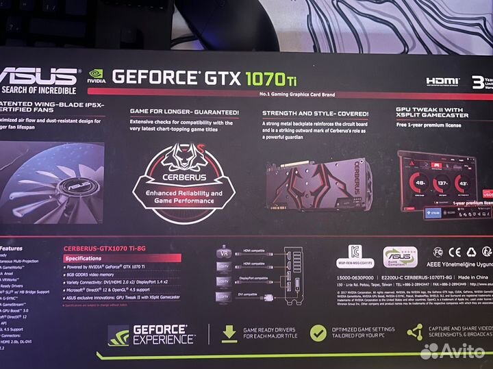 Nvidia geforce gtx 1070 ti cerberus