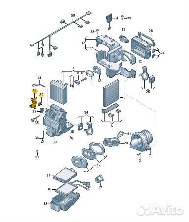 Моторчик заслонки отопителя Volkswagen Polo CWV