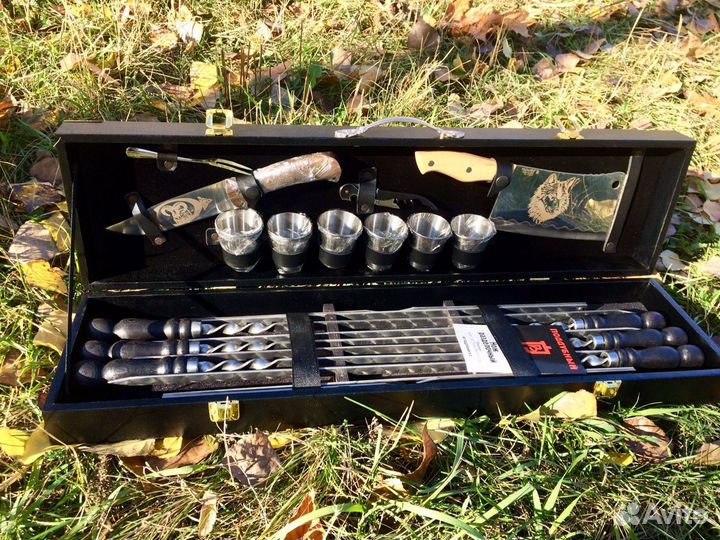 Подарочный набор шампуров путник