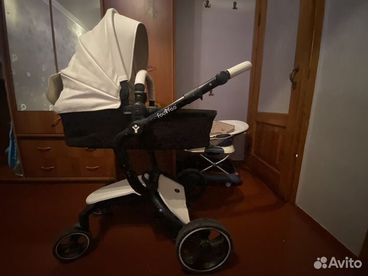 Коляска 2 в 1 эко кожа