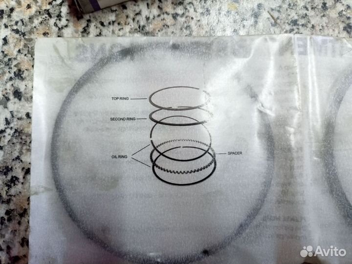 Кольца поршневые toyota Carina E 3sfe