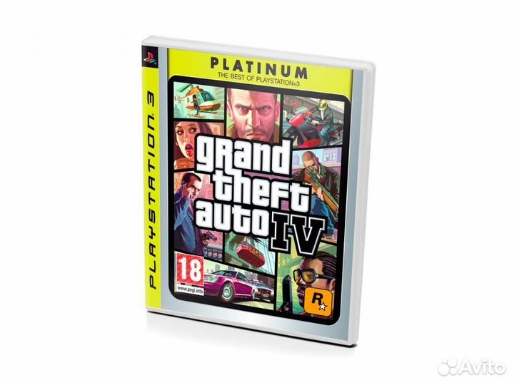 GTA IV Platinum, б/у, без обложки, англ. (PS3)