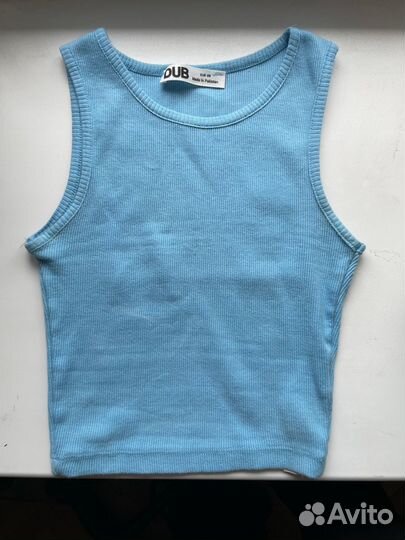 Топ Dub голубой XS