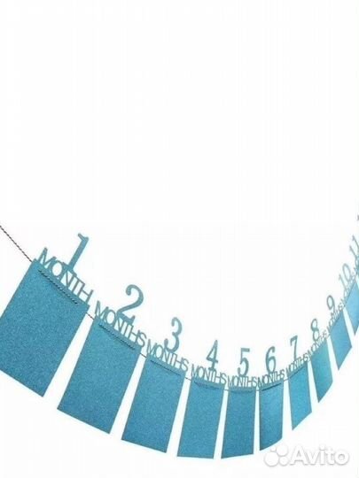 Гирлянда растяжка на 1 годик