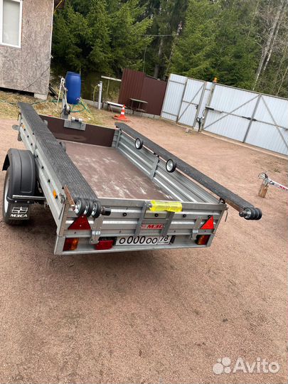 Ложементы с лебедкой для прицепа мзса