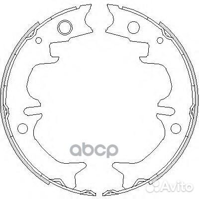 4731.00 колодки барабанные ручника Toyota Aven