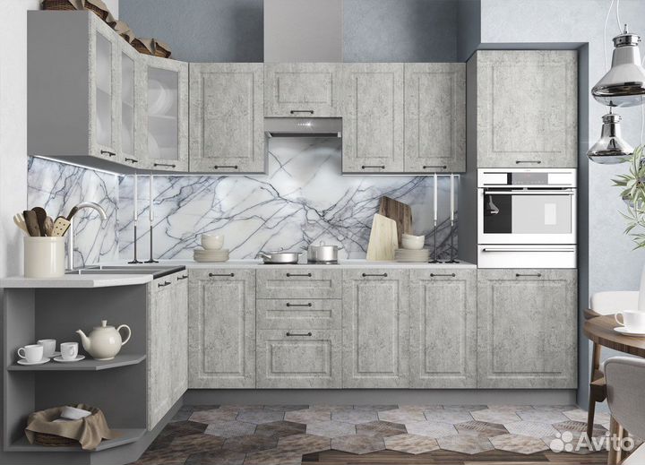 Кухонный гарнитур на заказ в стиле капри