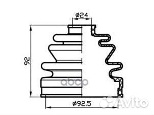 Пыльник привода (TA); tacb1031