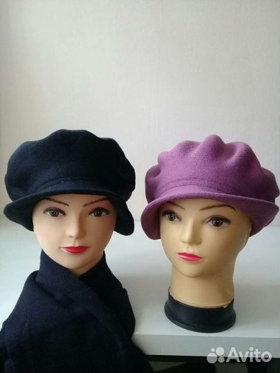 Шапочки, шляпки, береты женские новые