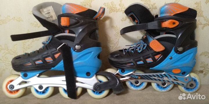 Роликовые коньки раздвижные размер 39-42