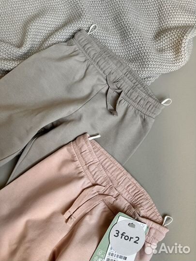 Штанишки джоггеры h&m новые для девочки 74