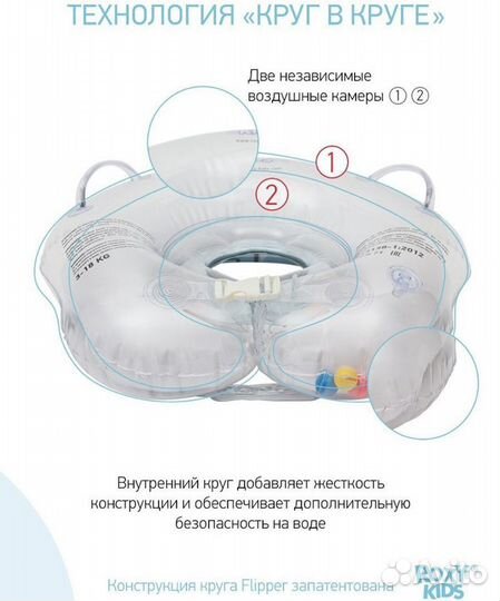 Круг на шею для купания малышей
