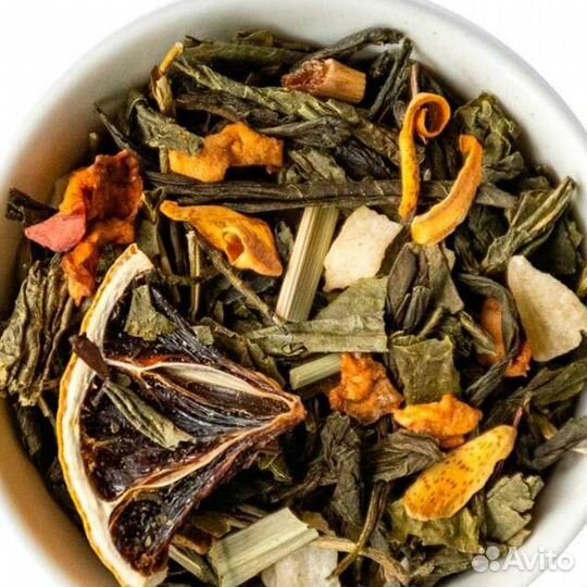 Зелёный чай с лимоном - Спелый Лимон