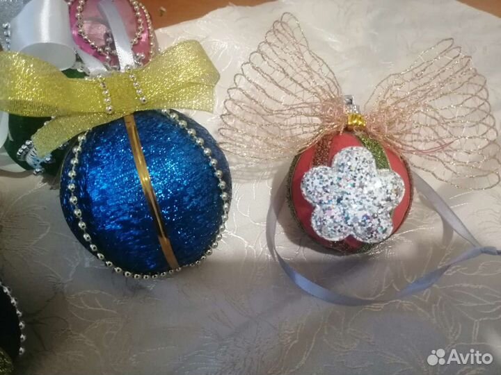 Новогодние шары ручной работы