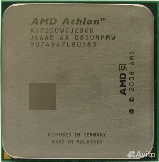 AMD Athlon X2 7550 2.5 GHz 2core 95W 3600 MHz AM2+