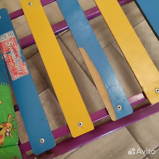 Детские зимние санки со спинкой