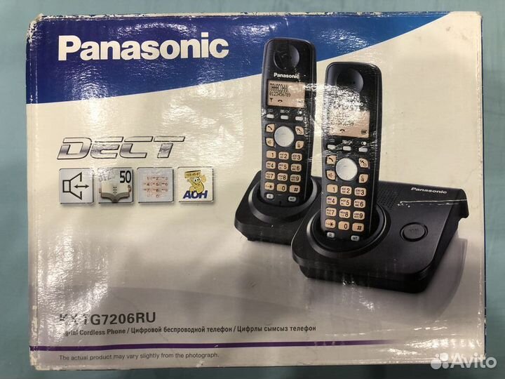 Радиотелефоны Panasonic с двумя трубкам