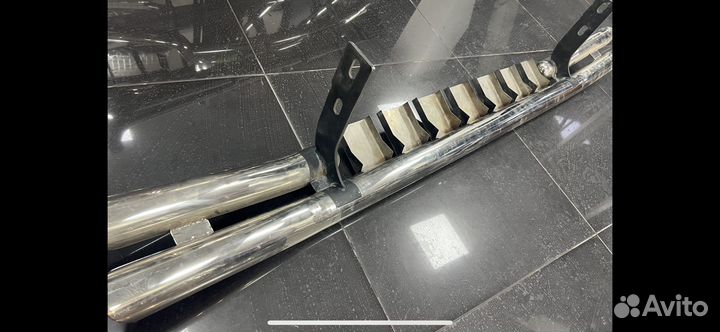 Защита переднего бампера двойная LC 200 2008