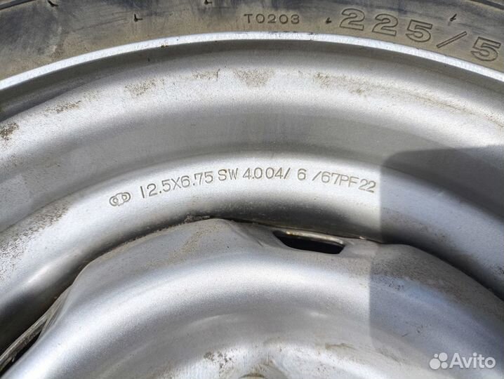 Колеса 225/50R12.5 Bridgestone RD650 Steel