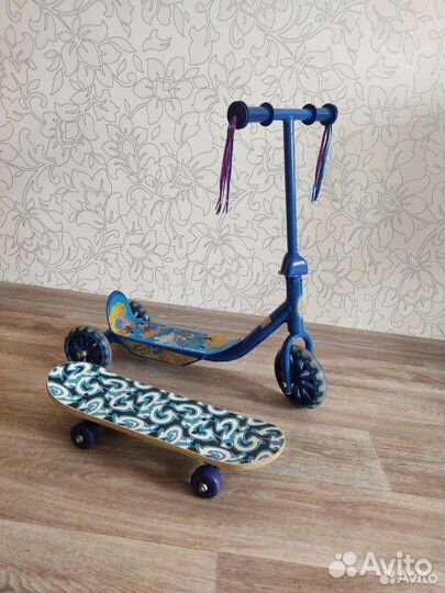 Самокат и скейт в подарок