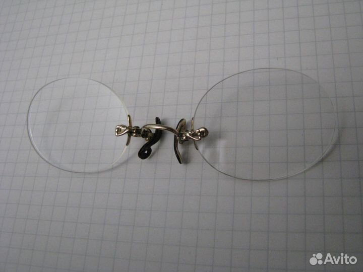 Пенсне прищепка США начало 20 века