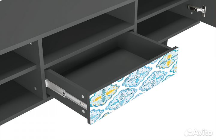 Тв-тумба T6 - Антрацит - Portugese tiles